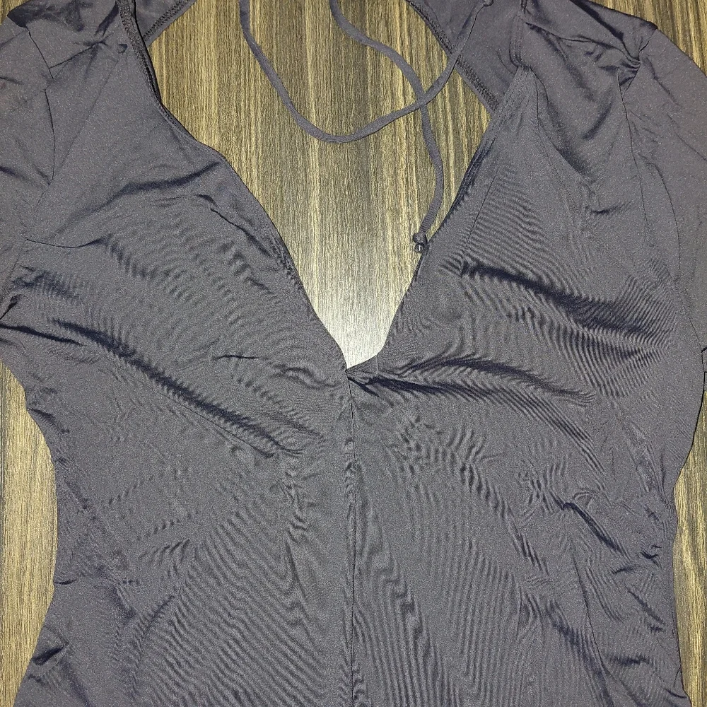 NWT Dolls Kill Black Backless Long Sleeve Carmen Mini Dress Size XL - Sexy Goth - Picture 10 of 15